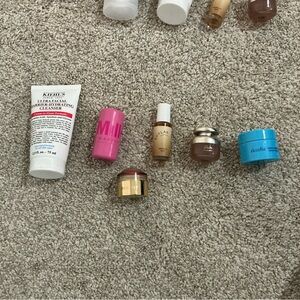 Kiehl's Skincare Collection with Pink and Blue Accents